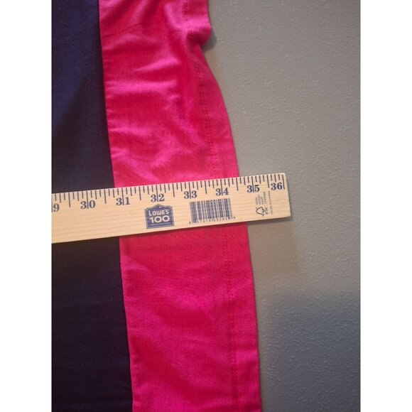 Lolly Wolly Doodle Womens Tunic Dress XXL Pink Striped Colorblock Lagenlook - Picture 9 of 9